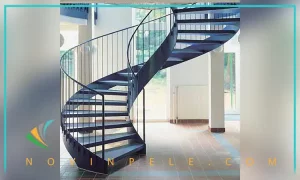 چگونه یک پله گرد مقاوم و زیبا طراحی کنیم