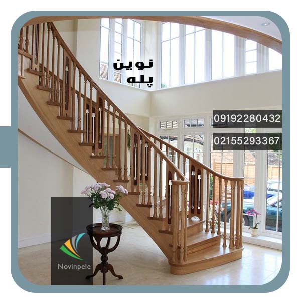 ساخت پله دوبلکس مدل چوبی